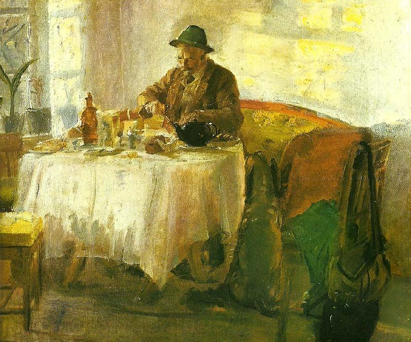 Anna Ancher frokost for jagten